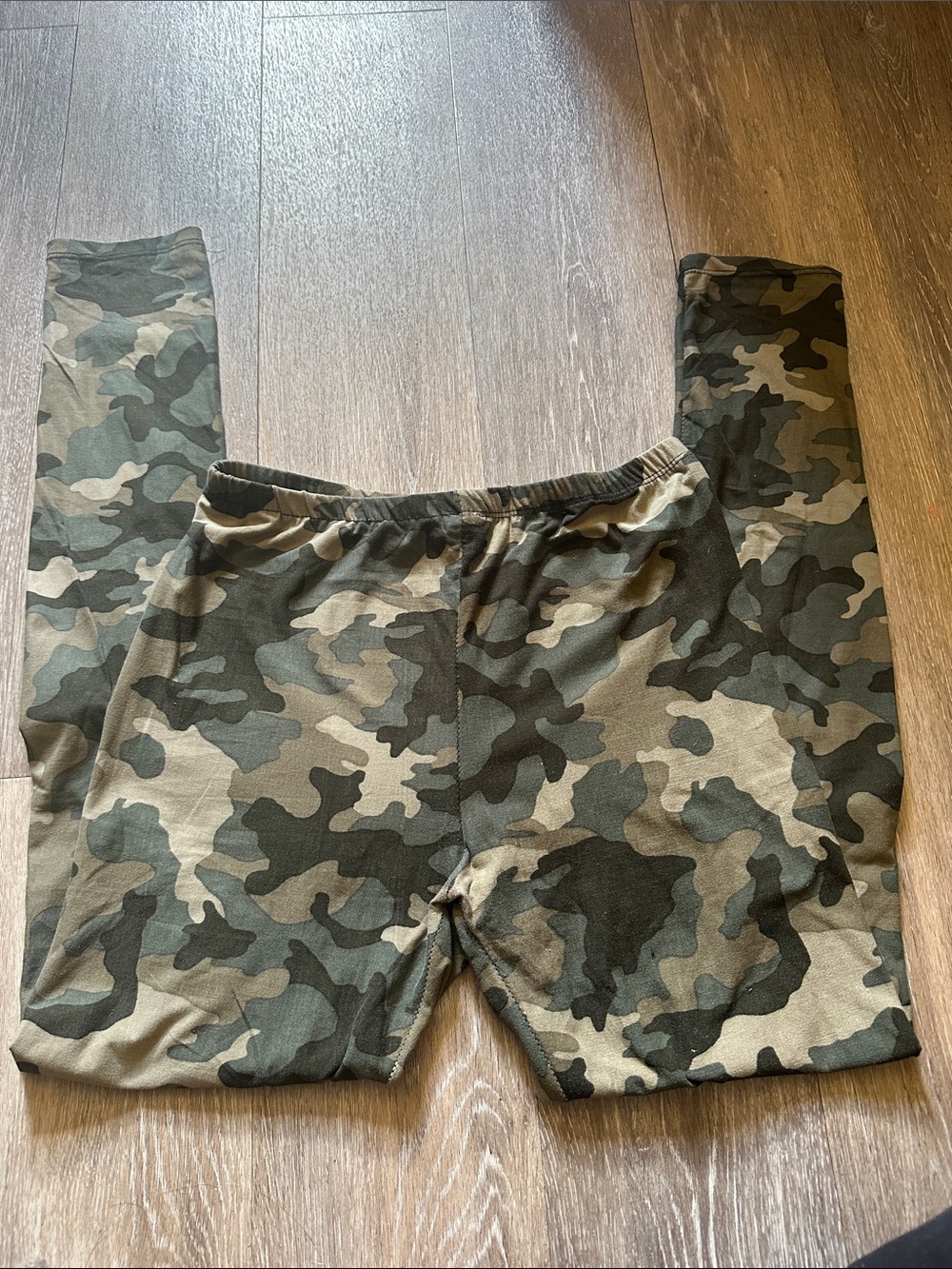 Camo Leggings - Olive Green Camouflage
